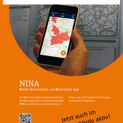Das Plakat zur App NINA