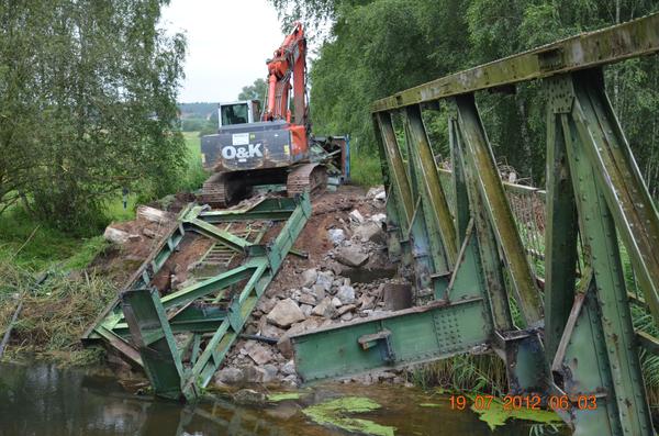 Abriss Ohrebrücke zwischen Satuelle und Bülstringen