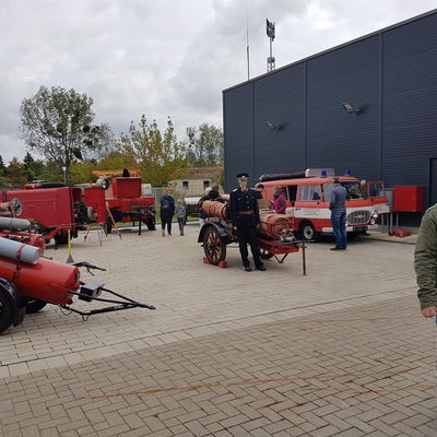 Historische Ausrstung zeigte der Feuerwehrverein Haldensleben