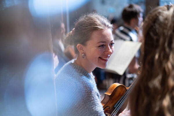 Die 28-jhrige Violinistin Valeriya Hrabliuk aus Belarus.
