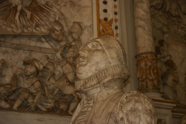 Detailansicht des Epitaph der St. Andreaskirche
