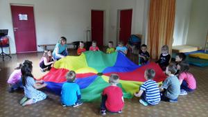 Probe fr die Abschlufeier unserer ABC-Kinder