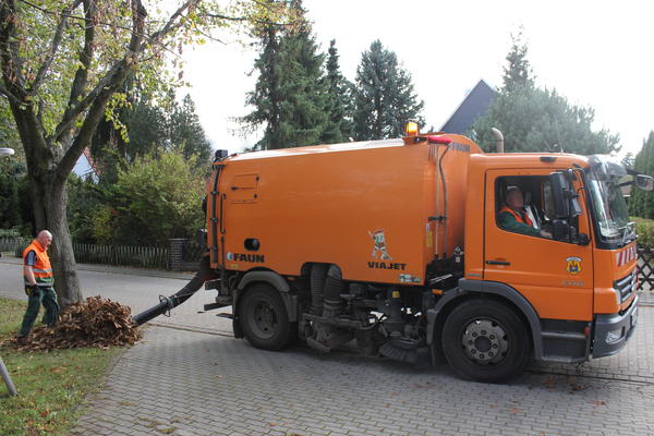 Laubkehrmaschine