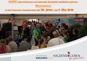 HUPE 2016: 30. Aril und 1. Mai
