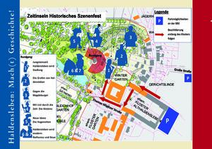 Geländeplan zum historischen Szenenfest