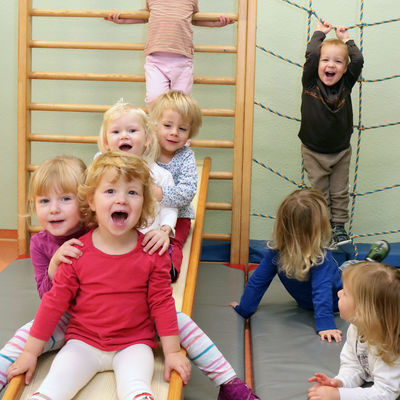 Kinder der Kita Birkenw&auml;ldchen in Satuelle. In dem Ortsteil wurde ein Bev&ouml;lkerungsplus von 11 Personen registriert.