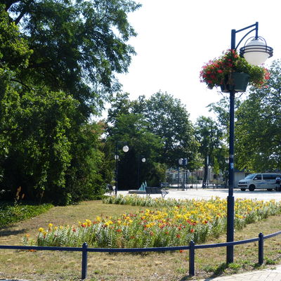 Lilienwiese am Bahnhofsvorplatz
