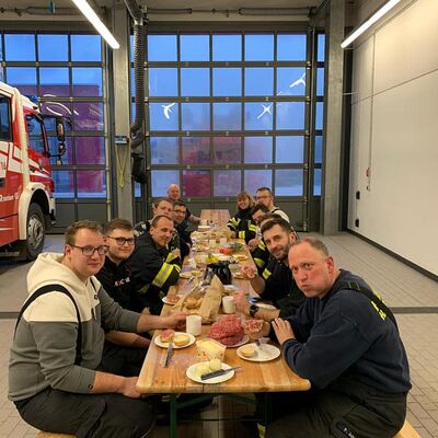 Mehr als verdiente Stärkung zwischen den Einsätzen
