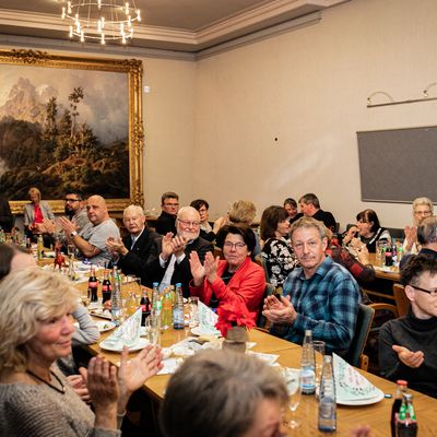 Gute Stimmung und viel Freude bei den ausgezeichneten Ehrenamtlernn