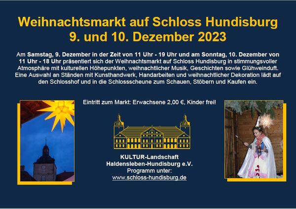 Weihnachtsmarkt Schloss Hundisburg
