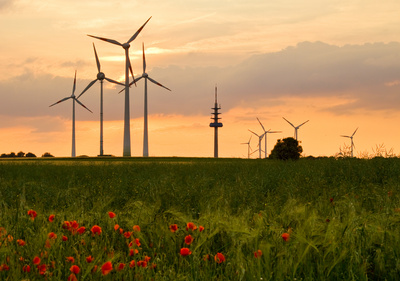 Windkraftanlage Foto: Karl Dichtler  / pixelio.de
