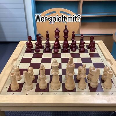 Schach in der Bibliothek