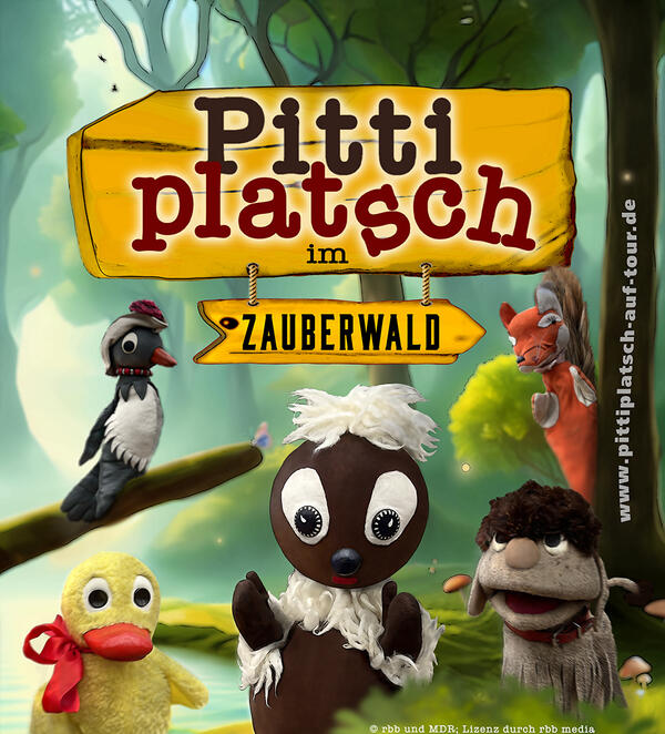 Pittiplatsch im Zauberwald Quadrat klein