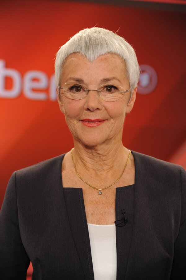 Die Journalistin und Autorin Gabriele Krone Schmalz zu Gast in der ARD Talkshow Maischberger am 21 0