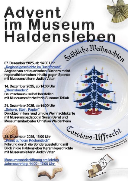 Poster Advent im Museum Haldensleben 2025