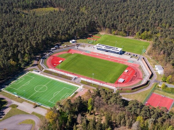 Waldstadion Luftaufnahme