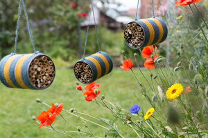Insektenhotels basteln in der Bibliothek