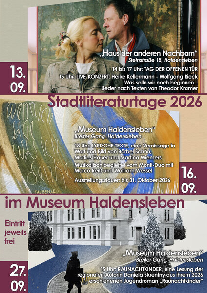 Poster Literaturtage 2026 Museum Haldensleben
